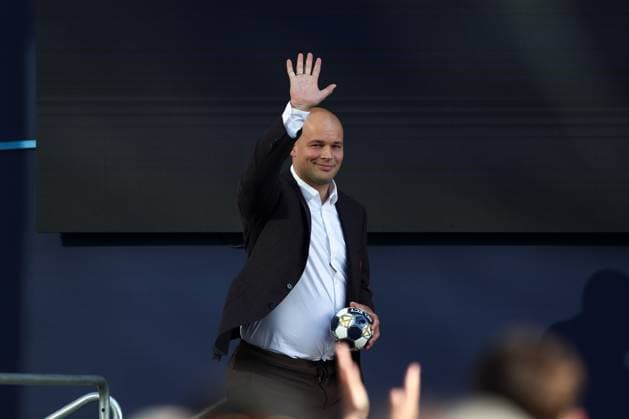 13.06.2025, xtgx, Handball, EHF Champions League Final 4, Opening Party v.l. Paul Drux (Berlin, 95) Koeln