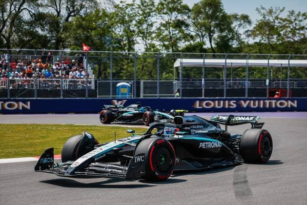Formula 1 Pirelli Grand Prix du Canada 2025 Alexis Perrin OVERTAKE MAXPPP - Montréal 13 06 2025 12 ANTONELLI Andrea Kimi (ita), Mercedes AMG Petronas, action during the Formula 1 Pirelli Grand Prix du Canada 2025, the 10th round of the 2025 FIA Formula 1 World Championship, WM, Weltmeisterschaft at the Circuit Gilles Villeneuve in Montréal, Quebec, Canada, from June 12 to 15, 2025 Montréal Canada  Copyright: xOVERTAKE MAXPPPxAlexisxPerrinx OVT202506138405 OVT202506138405