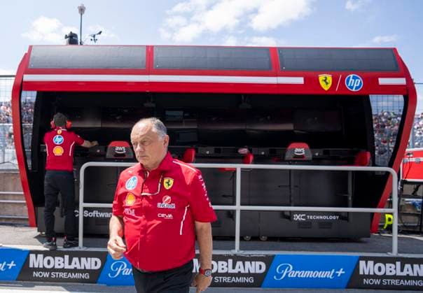 Sport Bilder des Tages June 13, 2025, Montreal, Qc, CANADA: Ferrari team principal Frederic Vasseur prepares for the first practice session at the Canadian Grand Prix in Montreal, Friday, June 13, 2025. Canada News - June 13, 2025  - ZUMAc35_ 20250613_zaf_c35_013 Copyright: xChristinnexMuschix