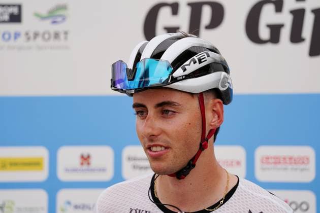 13.06.2025 Gippingen Schweiz. Radsport GP Gippingen. Grosser Preis des Kantons Aargau. Bild : Jan Christen (SUI) Team Swiss Cycling Aktion Einzelbild