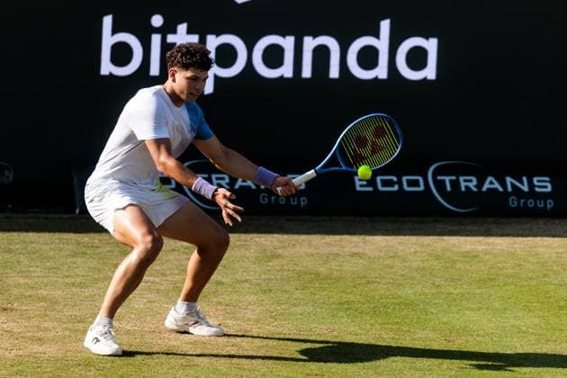 BOSS OPEN ATP250; 13.06.2025 Ben Shelton (USA) im Match gegen Jiri Lehecka (CZE) BOSS OPEN ATP250; Stuttgart, Tennisclub Weissenhof am 13.06.2025 Copyright: xBEAUTIFULxSPORTS Wunderlx