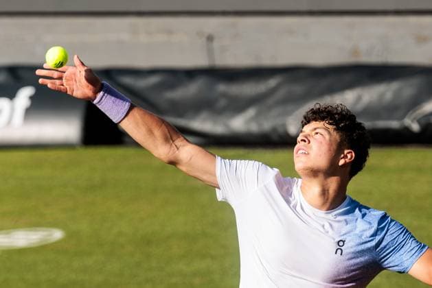 BOSS OPEN ATP250; 13.06.2025 Ben Shelton (USA) im Match gegen Jiri Lehecka (CZE) BOSS OPEN ATP250; Stuttgart, Tennisclub Weissenhof am 13.06.2025 Copyright: xBEAUTIFULxSPORTS Wunderlx