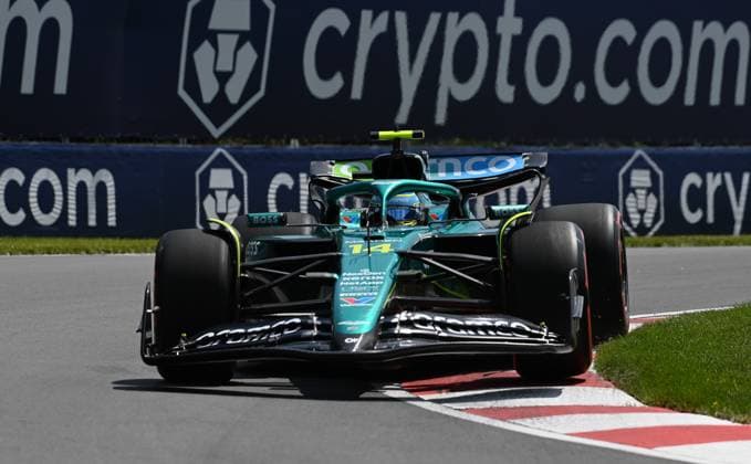 13.06.2025, Circuit Gilles-Villeneuve, Montreal, FORMULA 1 PIRELLI GRAND PRIX DU CANADA 2025 , im Bild Fernando Alonso (ESP), Aston Martin Aramco Cognizant Formula One Team (Photo by Francois Tremblay Hasan Bratic DeFodi Images)