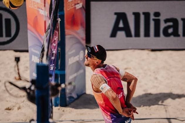 Beachvolleyball Männer Allianz German Beach Tour 2025 Tourstop Bremen 13.06.2025 Bennet Poniewaz Bremen Waterfront Bremen Deutschland