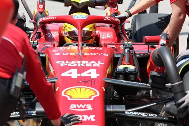 FORMULA 1 PIRELLI GRAND PRIX DU CANADA 2025 13.06.2025, Circuit Gilles-Villeneuve, Montreal, FORMULA 1 PIRELLI GRAND PRIX DU CANADA 2025 , im Bild Lewis Hamilton (GBR), Scuderia Ferrari HP