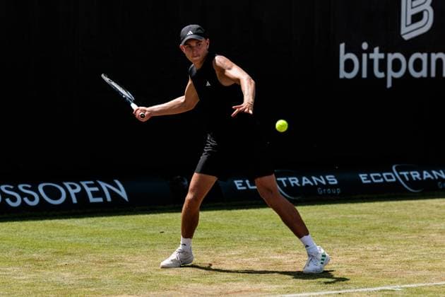 BOSS OPEN ATP250; 13.06.2025 Justin Engel (GER) im Match gegen Felix Auger-Aliassime (CAN) BOSS OPEN ATP250; Stuttgart, Tennisclub Weissenhof am 13.06.2025 Copyright: xBEAUTIFULxSPORTS Wunderlx