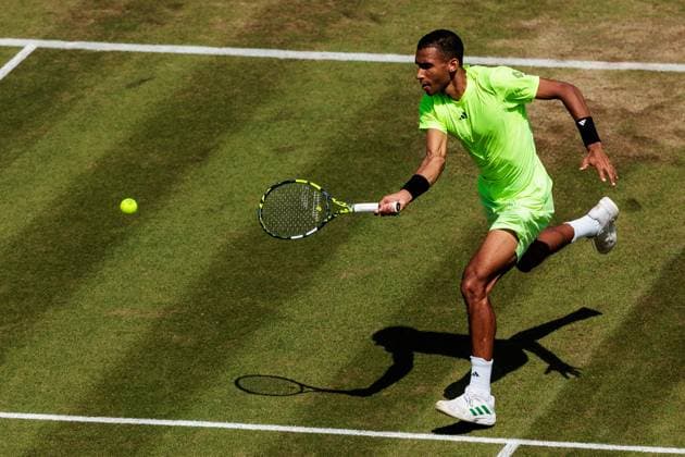 BOSS OPEN ATP250; 13.06.2025 Felix Auger-Aliassime (CAN) im Match gegen Justin Engel (GER) BOSS OPEN ATP250; Stuttgart, Tennisclub Weissenhof am 13.06.2025 Copyright: xBEAUTIFULxSPORTS Wunderlx