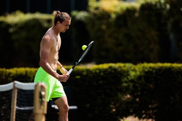 BOSS OPEN ATP250; 13.06.2025 Alexander Zverev (GER) beim Training, trainieren BOSS OPEN ATP250; Stuttgart, Tennisclub Weissenhof am 13.06.2025 Copyright: xBEAUTIFULxSPORTS Wunderlx