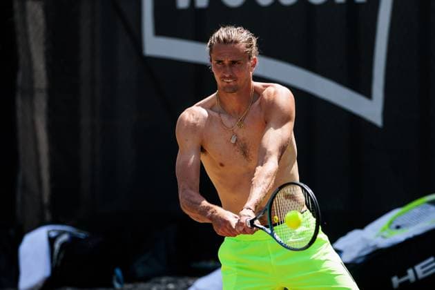 BOSS OPEN ATP250; 13.06.2025 Alexander Zverev (GER) beim Training, trainieren BOSS OPEN ATP250; Stuttgart, Tennisclub Weissenhof am 13.06.2025 Copyright: xBEAUTIFULxSPORTS Wunderlx