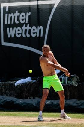 BOSS OPEN ATP250; 13.06.2025 Alexander Zverev (GER) beim Training, trainieren BOSS OPEN ATP250; Stuttgart, Tennisclub Weissenhof am 13.06.2025 Copyright: xBEAUTIFULxSPORTS Wunderlx