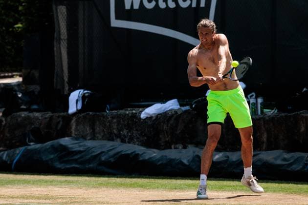BOSS OPEN ATP250; 13.06.2025 Alexander Zverev (GER) beim Training, trainieren BOSS OPEN ATP250; Stuttgart, Tennisclub Weissenhof am 13.06.2025 Copyright: xBEAUTIFULxSPORTS Wunderlx