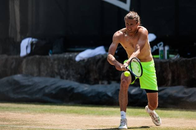 Sport Bilder des Tages BOSS OPEN ATP250; 13.06.2025 Alexander Zverev (GER) beim Training, trainieren BOSS OPEN ATP250; Stuttgart, Tennisclub Weissenhof am 13.06.2025 Copyright: xBEAUTIFULxSPORTS Wunderlx