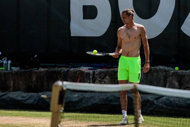 BOSS OPEN ATP250; 13.06.2025 Alexander Zverev (GER) beim Training, trainieren BOSS OPEN ATP250; Stuttgart, Tennisclub Weissenhof am 13.06.2025 Copyright: xBEAUTIFULxSPORTS Wunderlx