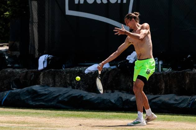 BOSS OPEN ATP250; 13.06.2025 Alexander Zverev (GER) beim Training, trainieren BOSS OPEN ATP250; Stuttgart, Tennisclub Weissenhof am 13.06.2025 Copyright: xBEAUTIFULxSPORTS Wunderlx