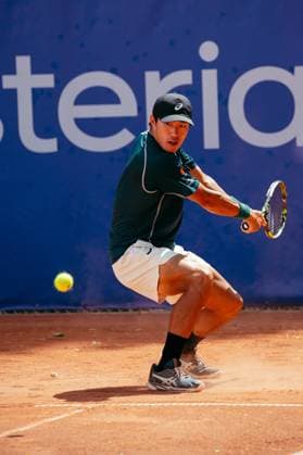 TENNIS : Open Sopra Steria de Lyon - 13 06 2025 Yu Hsiou Hsu (Taiwan) during doubles at the Open Sopra Steria de Lyon 2025, ATP, Tennis Herren Challenger Tour 100 tennis event on 13 June 2025 at Tennis Club de Lyon in Villeurbanne, France - Photo Cyril Lestage PsnewZ  Copyright: xcyrilxlestagex