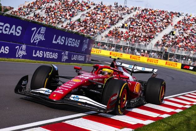 F1 - CANADIAN GRAND PRIX 2025 44 HAMILTON Lewis (gbr), Scuderia Ferrari SF-25, action during the Formula 1 Pirelli Grand Prix du Canada 2025, 10th round of the 2025 FIA Formula One World Championship, WM, Weltmeisterschaft from June 14 to 16, 2025 on the Circuit Gilles Villeneuve, in MontrÃ al, Canada - MontrÃ alCanada  Copyright: xEricxAlonsox