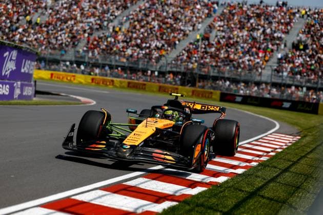 F1 - CANADIAN GRAND PRIX 2025 04 NORRIS Lando (gbr), McLaren F1 Team MCL39, action during the Formula 1 Pirelli Grand Prix du Canada 2025, 10th round of the 2025 FIA Formula One World Championship, WM, Weltmeisterschaft from June 14 to 16, 2025 on the Circuit Gilles Villeneuve, in MontrÃ al, Canada - MontrÃ alCanada  Copyright: xDPPIx