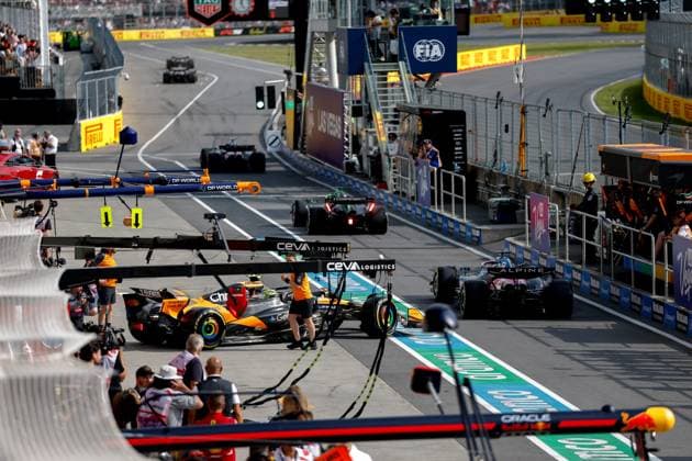 F1 - CANADIAN GRAND PRIX 2025 04 NORRIS Lando (gbr), McLaren F1 Team MCL39, action during the Formula 1 Pirelli Grand Prix du Canada 2025, 10th round of the 2025 FIA Formula One World Championship, WM, Weltmeisterschaft from June 14 to 16, 2025 on the Circuit Gilles Villeneuve, in MontrÃ al, Canada - MontrÃ alCanada  Copyright: xDPPIx