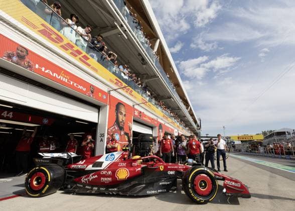 June 13, 2025, Montreal, Quebec, Canada: LEWIS HAMILTON of Great Britain driving the (44) Scuderia Ferrari SF-25 in the Pitlane during practice ahead of the F1 Grand Prix of Canada at Circuit Gilles-Villeneuve on June 13, 2025 in Montreal, Quebec, Canada. Montreal Canada - ZUMAc132 20250613_fap_c132_014 Copyright: xAndrewxChinx