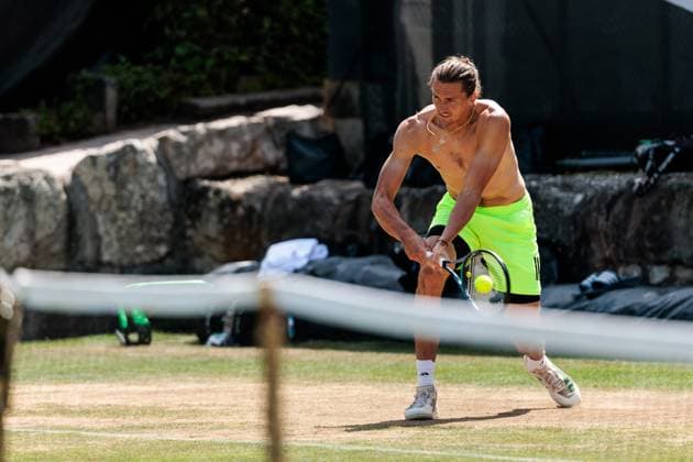 BOSS OPEN ATP250; 14.06.2025 Alexander Zverev (GER) im Training, trainiert BOSS OPEN ATP250; Stuttgart, Tennisclub Weissenhof am 14.06.2025 Copyright: xBEAUTIFULxSPORTS Wunderlx