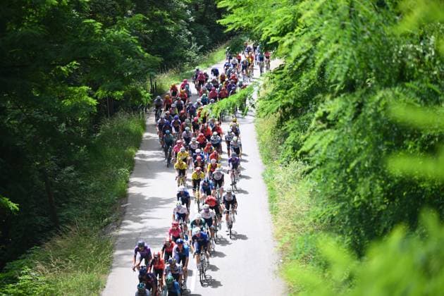 Criterium du Dauphine 2025 Stage 7 VALMEINIER 1800, FRANCE - JUNE 14 : illustration picture during stage 7 of the 77th edition of Criterium du Dauphine Libere an UCI World Tour 2.UWT cycling road race stage for Men Elite of 131.6 km with start in Grand-Aigueblanche and finish in Valmeinier 1800 on June 14, 2025 in Valmeinier 1800, France, 14 06 2025 ( Motordriver Kenny Verfaillie - Valmeinier 1800 France  Copyright: xVincentxKalutx