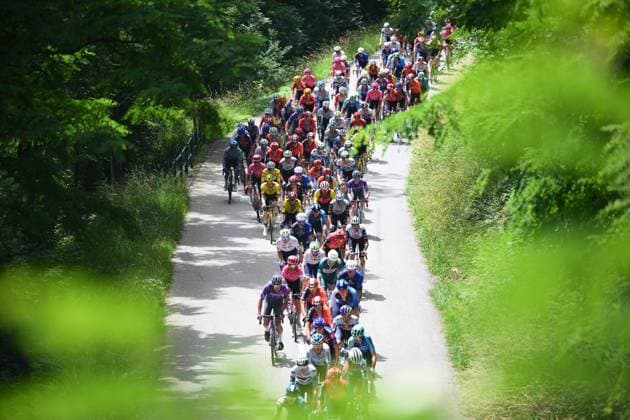 Criterium du Dauphine 2025 Stage 7 VALMEINIER 1800, FRANCE - JUNE 14 : Illustration picture during stage 7 of the 77th edition of Criterium du Dauphine Libere an UCI World Tour 2.UWT cycling road race stage for Men Elite of 131.6 km with start in Grand-Aigueblanche and finish in Valmeinier 1800 on June 14, 2025 in Valmeinier 1800, France, 14 06 2025 ( Motordriver Kenny Verfaillie - Valmeinier 1800 France  Copyright: xVincentxKalutx