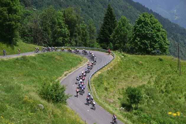 Criterium du Dauphine 2025 Stage 7 VALMEINIER 1800, FRANCE - JUNE 14 : Illustration picture during stage 7 of the 77th edition of Criterium du Dauphine Libere an UCI World Tour 2.UWT cycling road race stage for Men Elite of 131.6 km with start in Grand-Aigueblanche and finish in Valmeinier 1800 on June 14, 2025 in Valmeinier 1800, France, 14 06 2025 ( Motordriver Kenny Verfaillie - Valmeinier 1800 France  Copyright: xVincentxKalutx