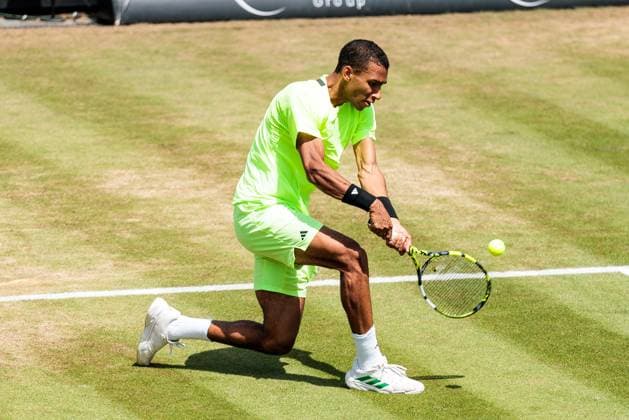 BOSS OPEN ATP250; 14.06.2025 Felix Auger-Aliassime (CAN) im Match gegen Taylor Fritz (USA) BOSS OPEN ATP250; Stuttgart, Tennisclub Weissenhof am 14.06.2025 Copyright: xBEAUTIFULxSPORTS Wunderlx