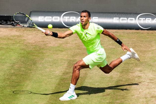 BOSS OPEN ATP250; 14.06.2025 Felix Auger-Aliassime (CAN) im Match gegen Taylor Fritz (USA) BOSS OPEN ATP250; Stuttgart, Tennisclub Weissenhof am 14.06.2025 Copyright: xBEAUTIFULxSPORTS Wunderlx