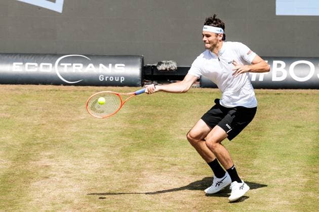 BOSS OPEN ATP250; 14.06.2025 Taylor Fritz (USA) im Match gegen Felix Auger-Aliassime (CAN) BOSS OPEN ATP250; Stuttgart, Tennisclub Weissenhof am 14.06.2025 Copyright: xBEAUTIFULxSPORTS Wunderlx
