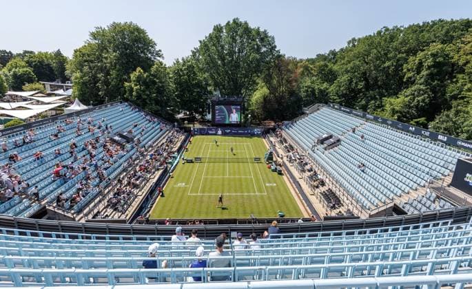 Berlin, 14.06.25, Tennis: ecotrans Ladies Open Berlin im Steffi-Graf-Stadion. Damen, Einzel, Krueger (USA) - Friedsam (Deutschland). Berlin Tennis Open by HYLO 2025