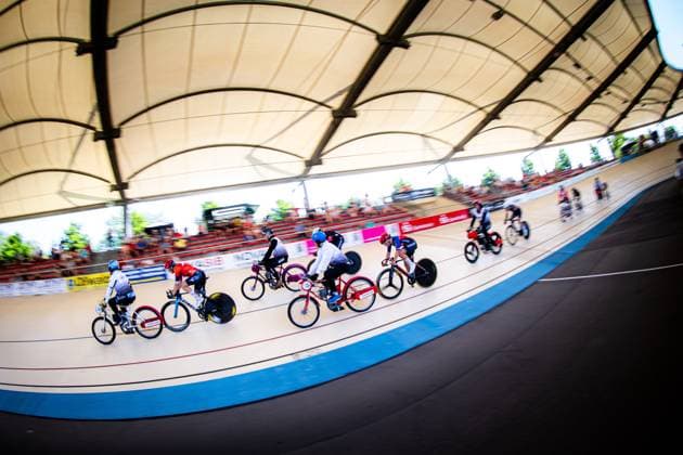 Erfurt , 140625 , Deutsche Meisterschaft Steher & Derny (Finale) im Bild: Derny Frauen Feature
