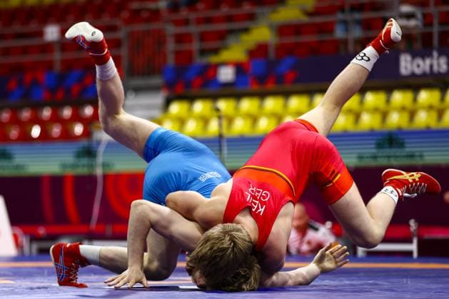 Bilder des Jahres 2025, Sport 06 Juni Sport Themen der Woche KW24 Wrestling U17, U 17 European Championships 2025 71kg FS - Jason Keil (GER) df. Ismail Erzanukaev (POL) *** Wrestling U17 European Championships 2025 71kg FS Jason Keil GER df Ismail Erzanukaev POL Copyright: xUnitedxWorldxWrestlingx xJakexKix