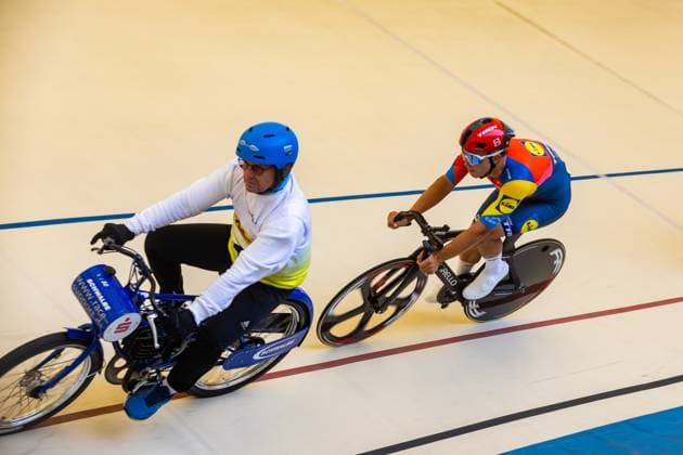 Erfurt , 140625 , Deutsche Meisterschaft Steher & Derny (Finale) im Bild: Derny Männer Tim Tom Teutenberg