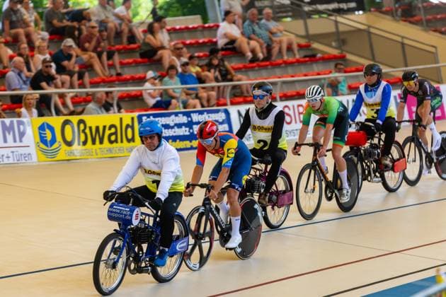 Erfurt , 140625 , Deutsche Meisterschaft Steher & Derny (Finale) im Bild: Derny Männer Tim Tom Teutenberg