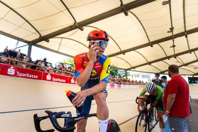 Erfurt , 140625 , Deutsche Meisterschaft Steher & Derny (Finale) im Bild: Derny Männer Tim Tom Teutenberg