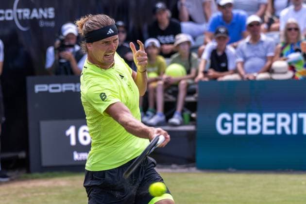 Alexander Zverev (GER). xettx, Deutschland, Stuttgart, 14.06.2025, Tennis, Boss Open, 2025, Halbfinale, A. Zverev (GER) - B. Shelton (USA), TC Weissenhof, Center Court