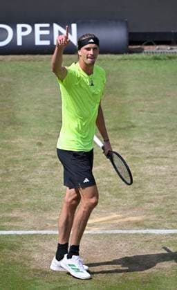 Alexander Zverev (GER) Jubel, Freude, Emotion, emotional, jubelt, Glueck, gluecklich, Gestik Geste Tennis Herren BOSS Open ATP, Tennis Herren 250 Stuttgart 2025 Weissenhof BOSS Open ATP 250 Stuttgart 2025