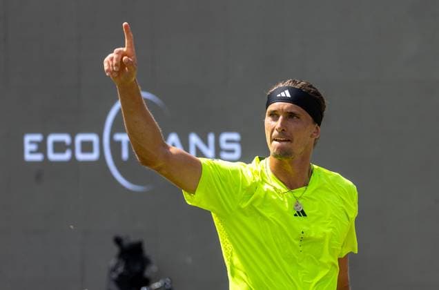 BAU Stuttgart Tennis , BOSS Open, Alexander Zverev (GER) jubelt