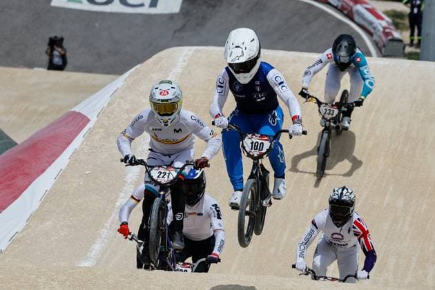 COUPE DU MONDE DE BMX 2025 MANCHE 1 PHOTOPQR LE DAUPHINE Christophe AGOSTINIS ; Sarrians ; 14 06 2025 ; Sarrians le 14 juin 2025. Coupe du Monde de BMX 2025. Manche 1.. Elite homme. Romain Mahieu. Photo Christophe Agostinis Le Dauphiné Libéré BMX WORLD CUP EVENT IN SARRIANS FRANCE JUNE 14TH 2025 Sarrians Vaucluse Provence-Alpes-Côte d Azur France  Copyright: xPHOTOPQR LExDAUPHINE MAXPPPxChristophexAGOSTINISx 20250614JDL0018 20250614JDL0018