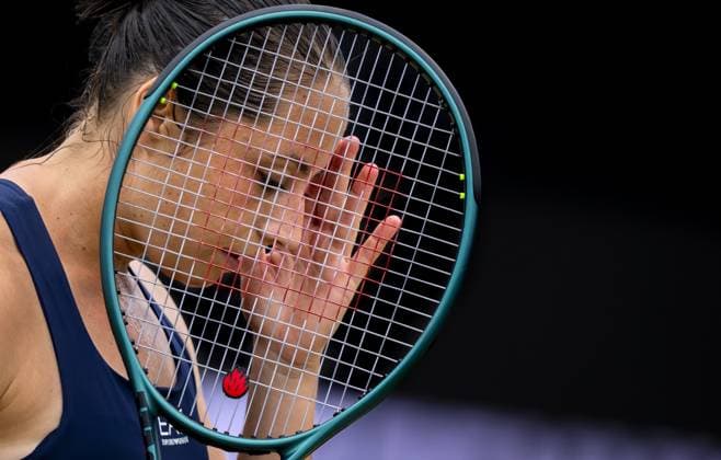 DEN BOSCH - Elisabetta Cocciaretto (ITA) in her match against Elena-Gabriela Ruse (ROU) during the semifinals of the Libema Open. The tennis tournament takes place at the Autotron in Rosmalen. ANP SANDER KONING xVIxANPxSportx xxANPxIVx 529885892 originalFilename: 529885892.jpg