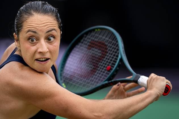 DEN BOSCH - Elisabetta Cocciaretto (ITA) in her match against Elena-Gabriela Ruse (ROU) during the semifinals of the Libema Open. The tennis tournament takes place at the Autotron in Rosmalen. ANP SANDER KONING xVIxANPxSportx xxANPxIVx 529885895 originalFilename: 529885895.jpg
