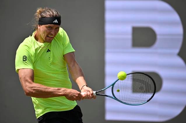 Alexander Zverev (GER) Aktion Tennis Herren BOSS Open ATP, Tennis Herren 250 Stuttgart 2025 Weissenhof BOSS Open ATP 250 Stuttgart 2025