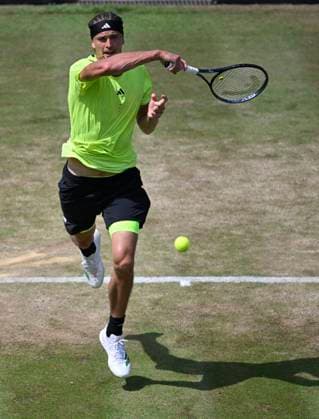 Alexander Zverev (GER) Aktion Tennis Herren BOSS Open ATP, Tennis Herren 250 Stuttgart 2025 Weissenhof BOSS Open ATP 250 Stuttgart 2025