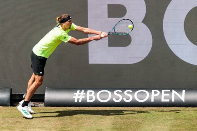 BOSS OPEN ATP250; 14.06.2025 Alexander Zverev (GER) im Match gegen Ben Shelton (USA) BOSS OPEN ATP250; Stuttgart, Tennisclub Weissenhof am 14.06.2025 Copyright: xBEAUTIFULxSPORTS Wunderlx