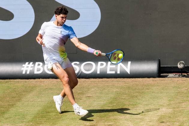 BOSS OPEN ATP250; 14.06.2025 Ben Shelton (USA) im Match gegen Alexander Zverev (GER) BOSS OPEN ATP250; Stuttgart, Tennisclub Weissenhof am 14.06.2025 Copyright: xBEAUTIFULxSPORTS Wunderlx
