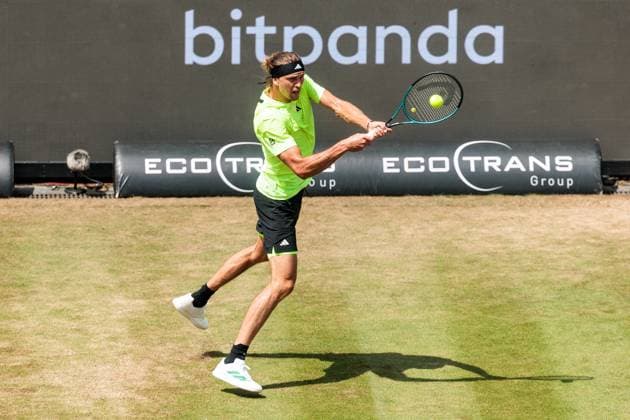 BOSS OPEN ATP250; 14.06.2025 Alexander Zverev (GER) im Match gegen Ben Shelton (USA) BOSS OPEN ATP250; Stuttgart, Tennisclub Weissenhof am 14.06.2025 Copyright: xBEAUTIFULxSPORTS Wunderlx