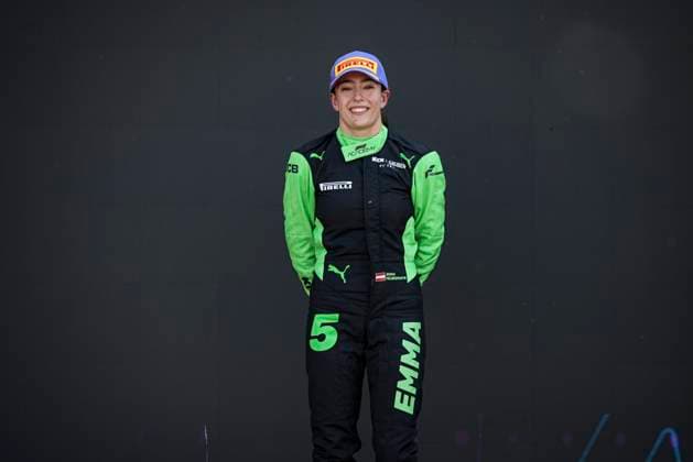 AUTO - F1 ACADEMY 2025 - MONTREAL FELBERMAYR Emma (aut), Rodin Motorsport, Supporter by Sauber, Tatuus, F4-T421, portrait podium during the 4th round of the 2025 F1 Academy Championship from June 14 to 16, 2025 on the Circuit Gilles Villeneuve, in MontrÃ al, Canada - MontrÃ alCanada  Copyright: xXavixBonillax