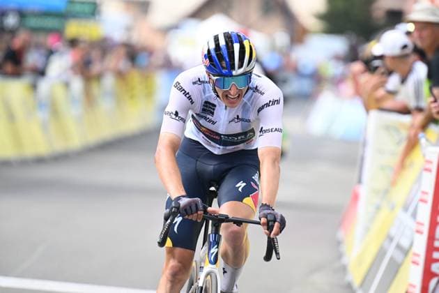 14-06-2025 Criterium Du Dauphine Libere; Tappa 07 Grand Algueblanche - Valmeinier 1800; 2025, Red Bull - Bora Hansgrohe; Lipowitz, Florian; Valmeinier 1800; 