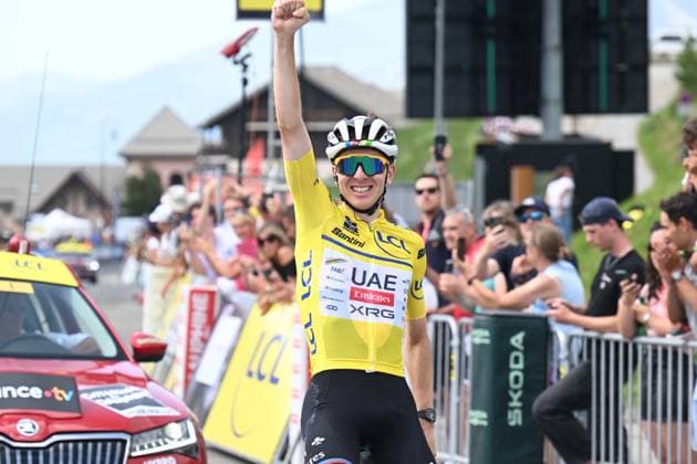 14-06-2025 Criterium Du Dauphine Libere; Tappa 07 Grand Algueblanche - Valmeinier 1800; 2025, Uae Team Emirates - Xrg; Pogacar, Tadej; Valmeinier 1800; 